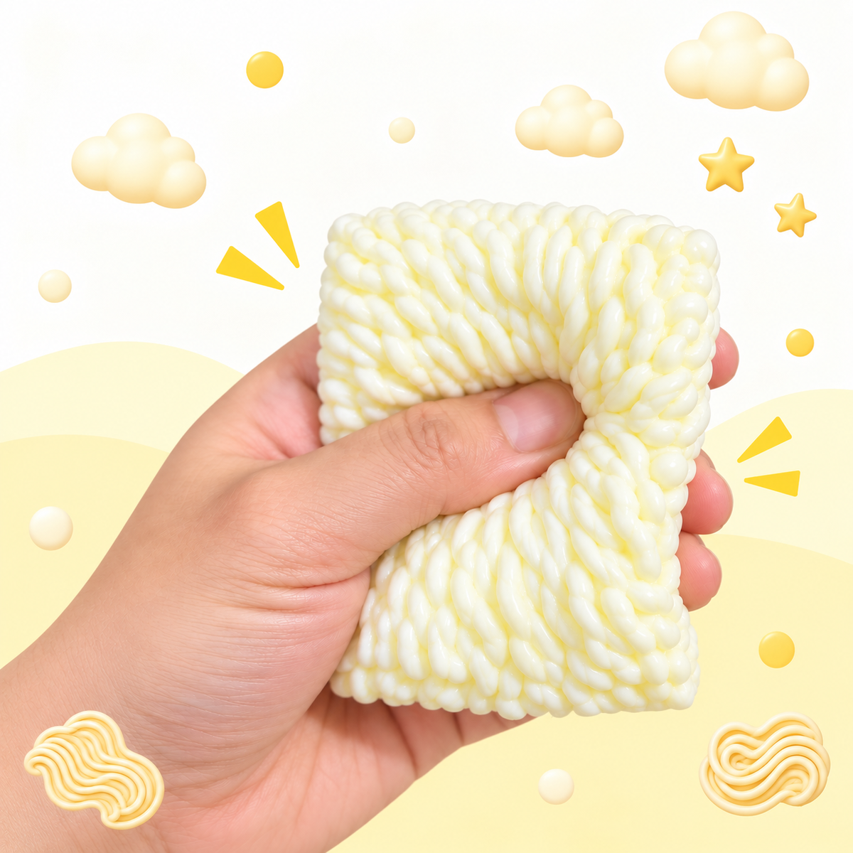 Instant Noodle Squishy Toy
