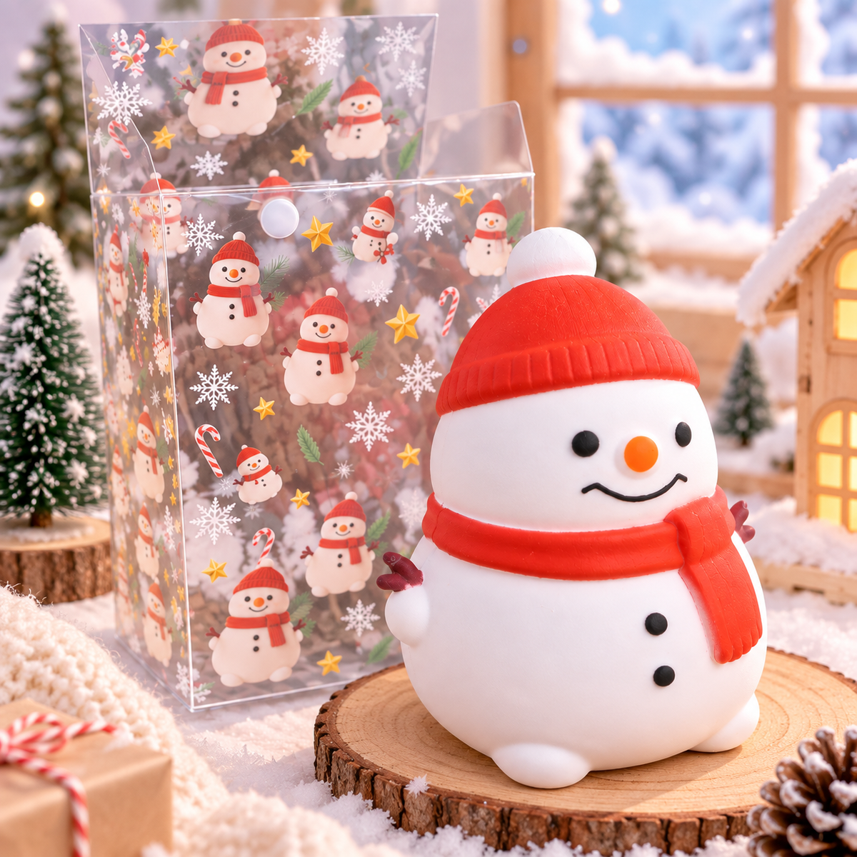Christmas Snowman Squishy Toy