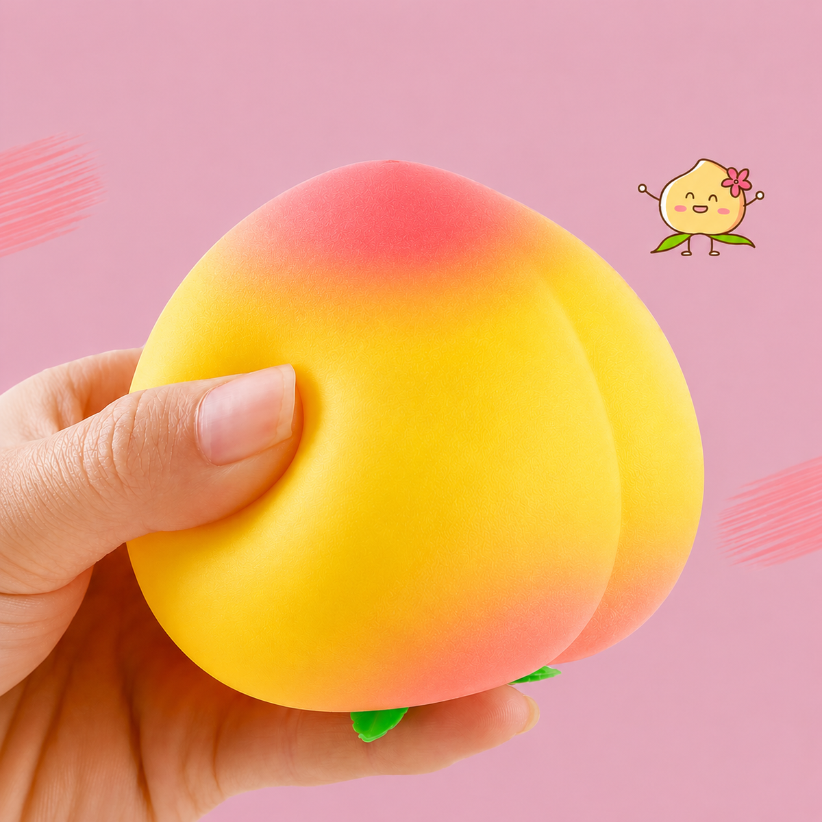 Sweet Peach Sensory Squeeze Toy