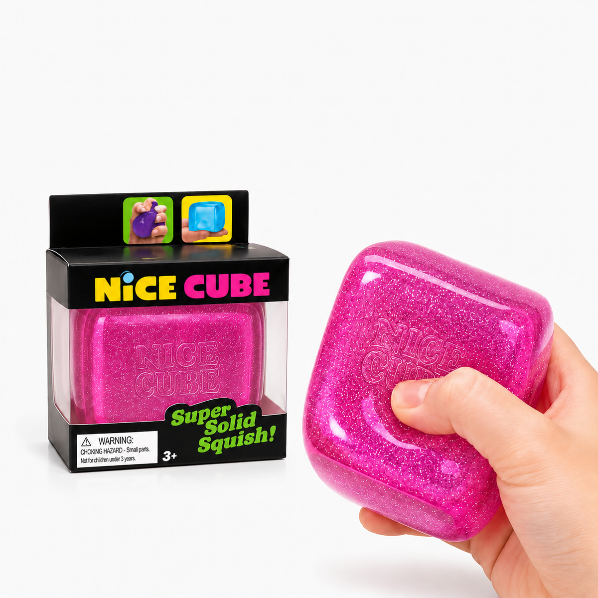 Glitter Nice Cube Slow Rise Sensory Squishy Toy