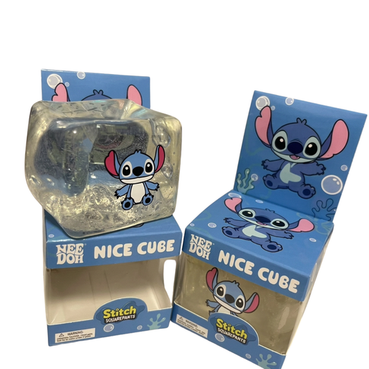 Stitch Clear Jelly Cube Squishy Toy