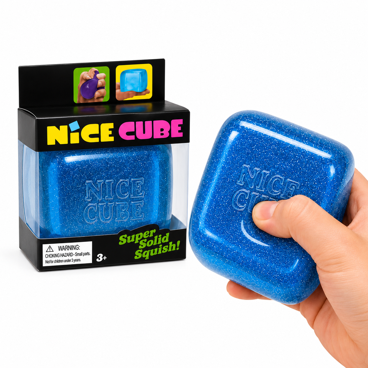 Glitter Nice Cube Slow Rise Sensory Squishy Toy