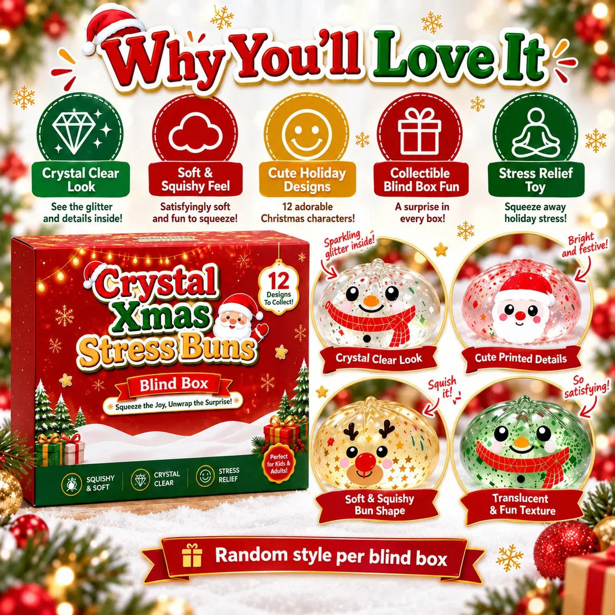 Christmas Stress Buns Box Set