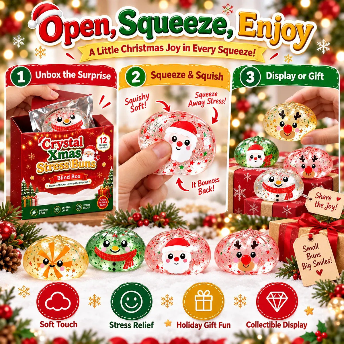 Christmas Stress Buns Box Set