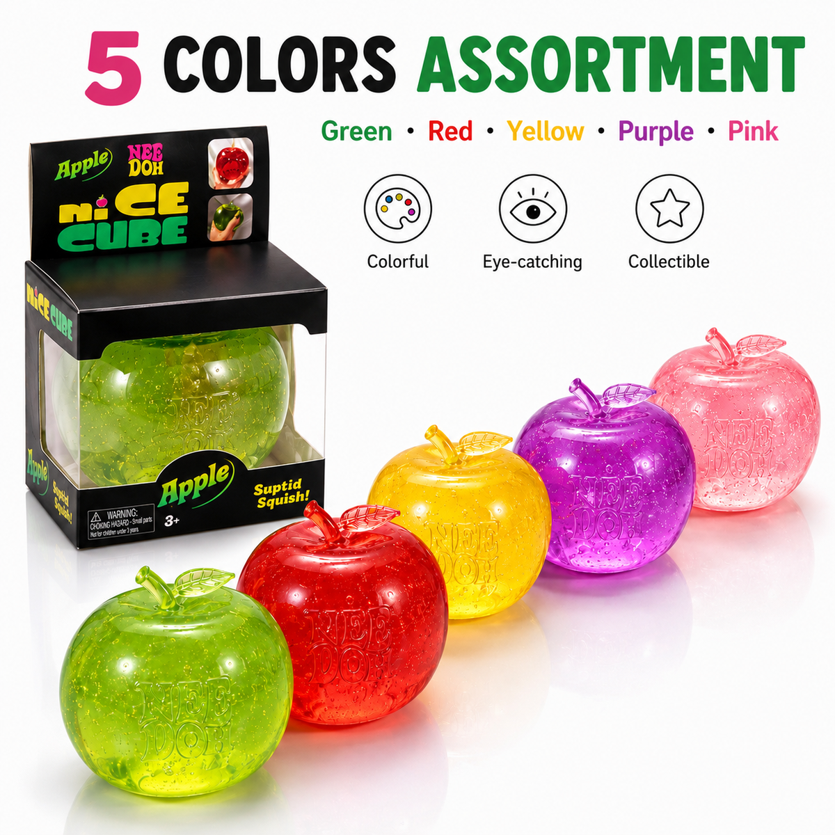 Colorful Apple Stress Relief Toy