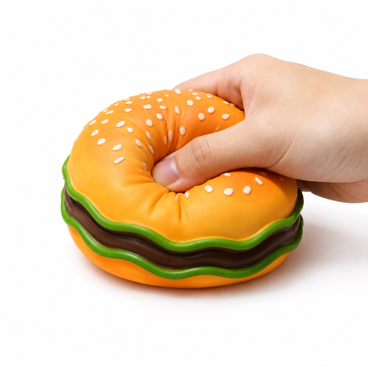 Realistic Hamburger Sensory Squishy