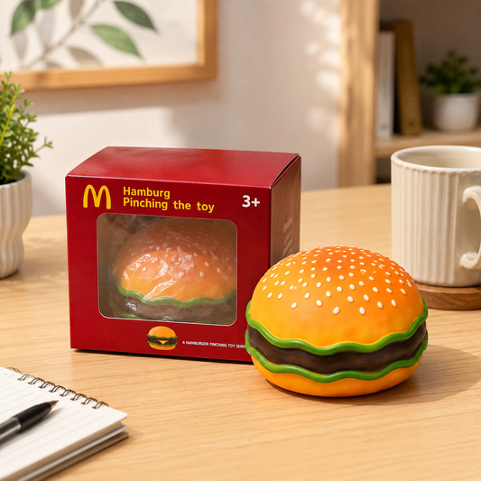 Realistic Hamburger Sensory Squishy