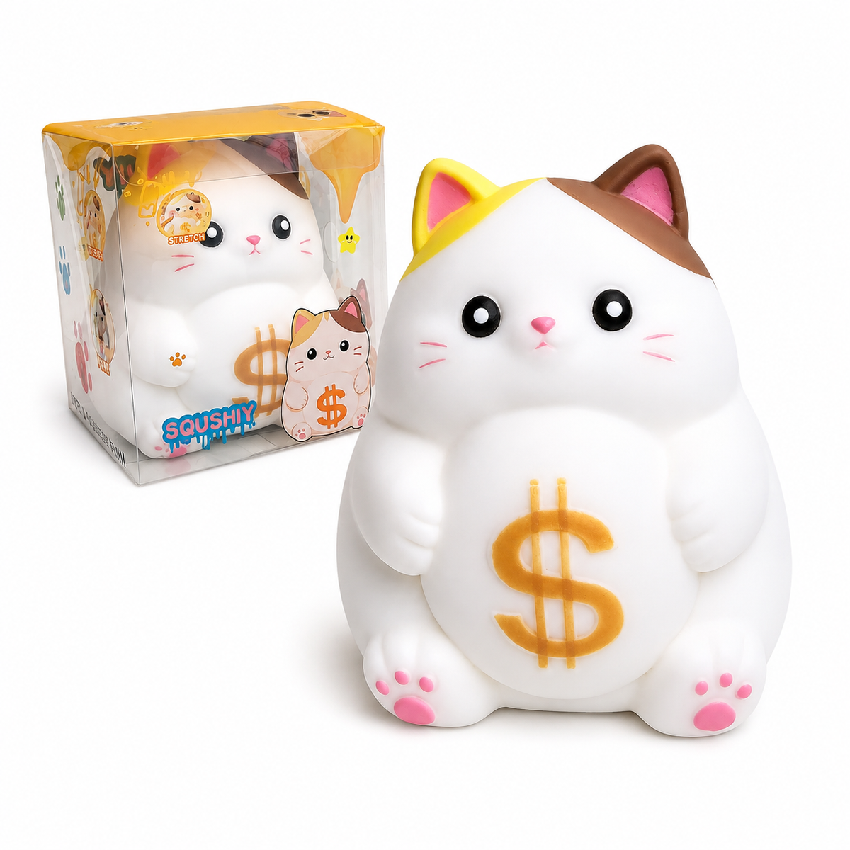 Money Cat Squishy Stress Relief Toy