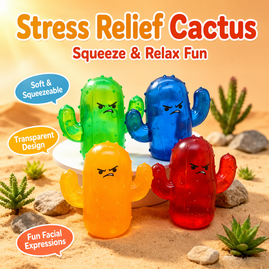 Cute Angry Cactus Squishy Toy
