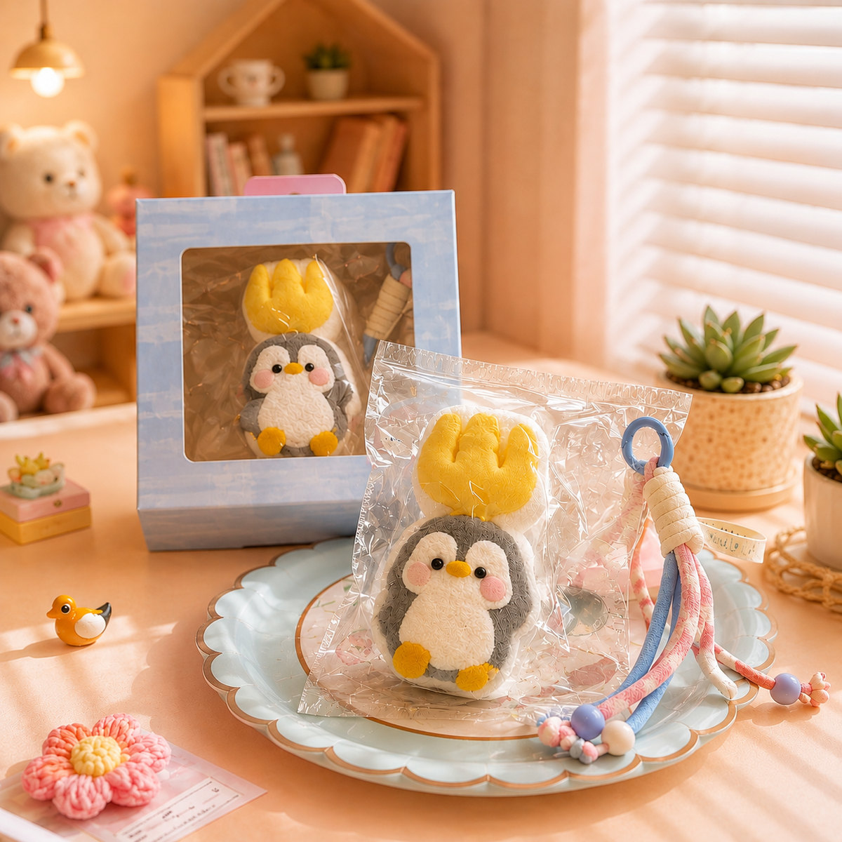 Cute Penguin Mochi Squishy Toy