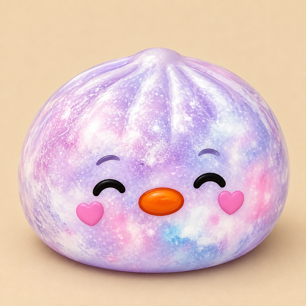 Glitter Duck Simulated Steamed Bun Squishy Toy