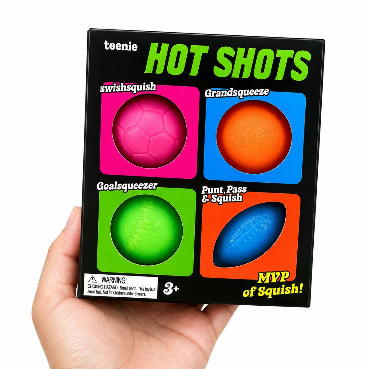 Colorful 4in1 Hot Shot Squishy Toy Set