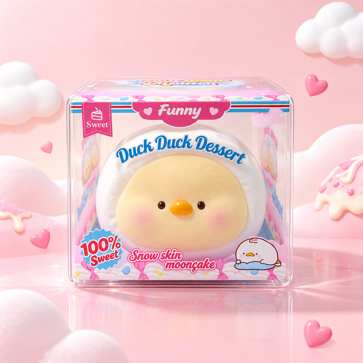 Soft Duck Dessert Squishy Toy