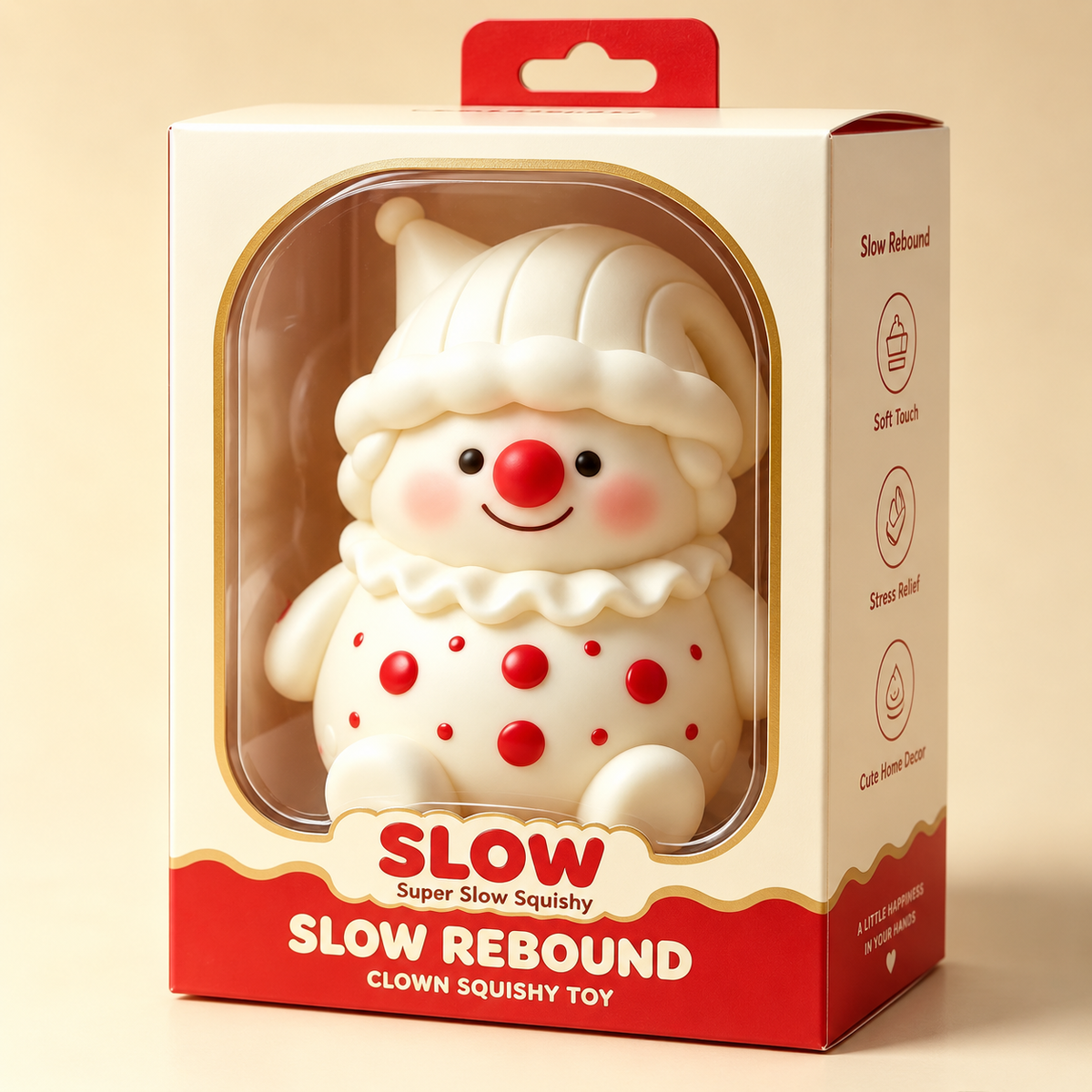 Clown Figure Slow Rebound Squeeze Toy