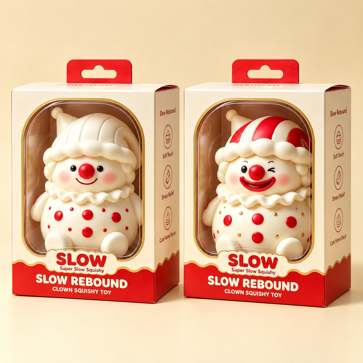 Clown Figure Slow Rebound Squeeze Toy
