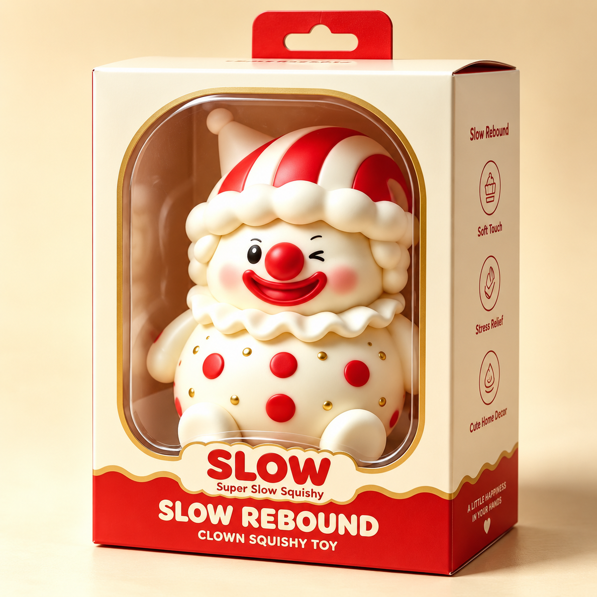 Clown Figure Slow Rebound Squeeze Toy