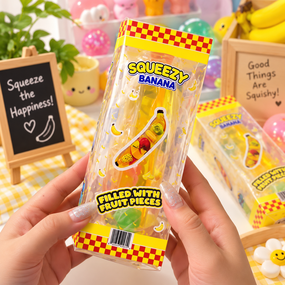 Banana Fruit Jelly Squishy Toy
