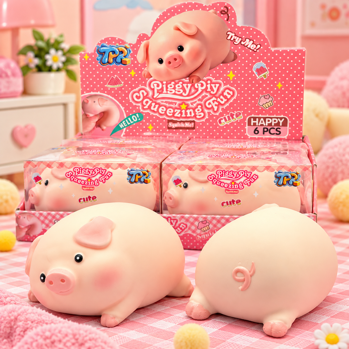 Piggy Squeezing Fun Pig Squishy Toy