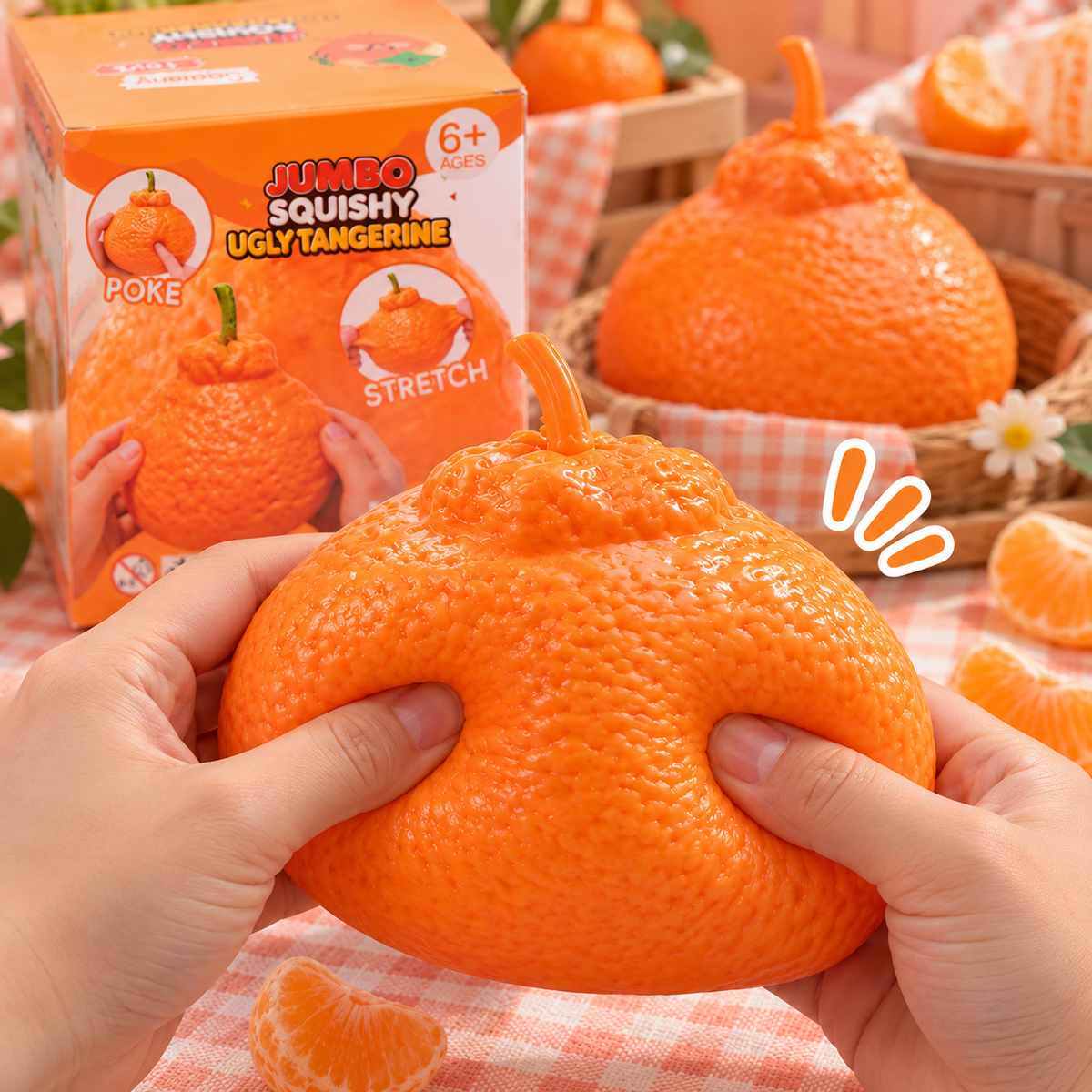 Ugly Tangerine Squishy Toy
