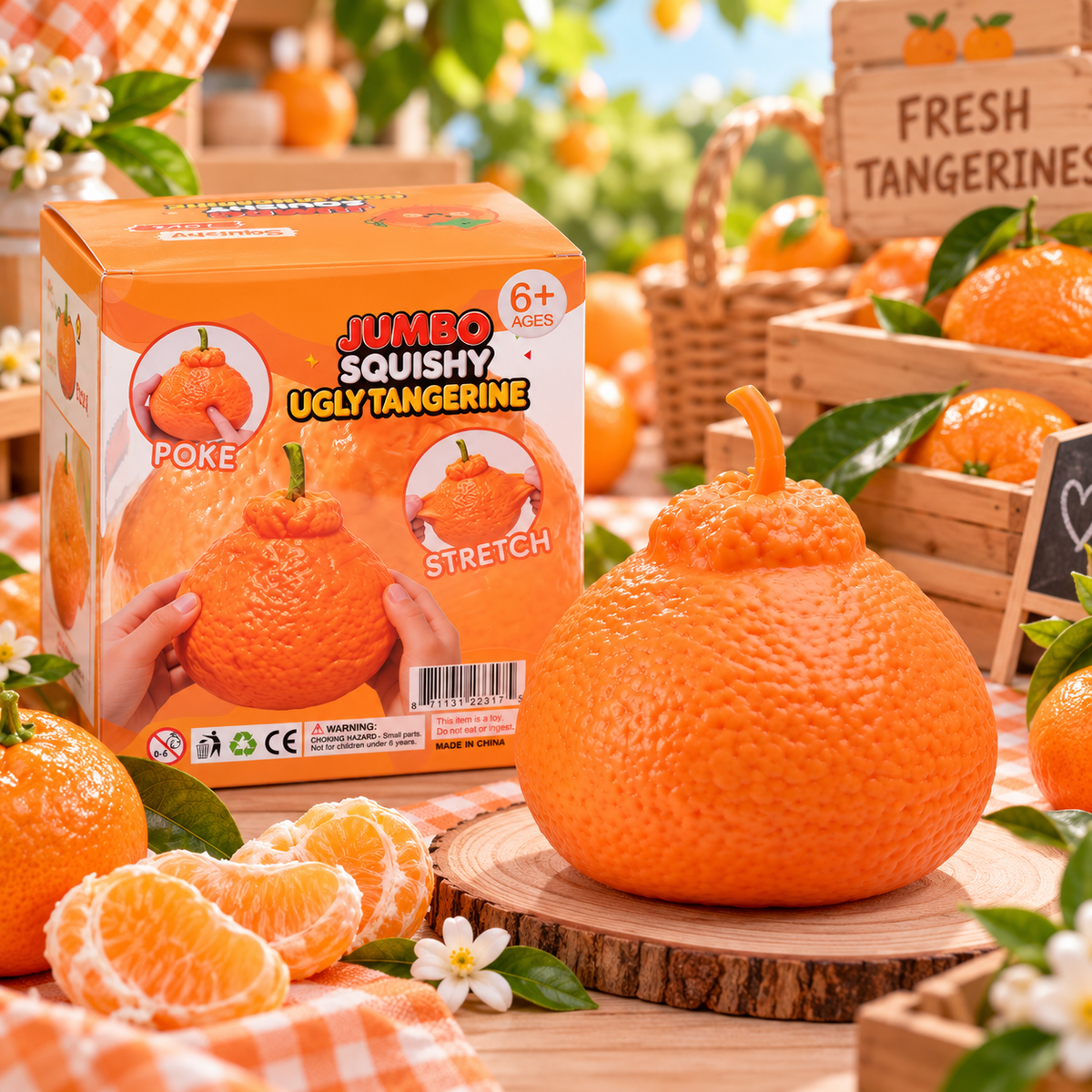 Ugly Tangerine Squishy Toy
