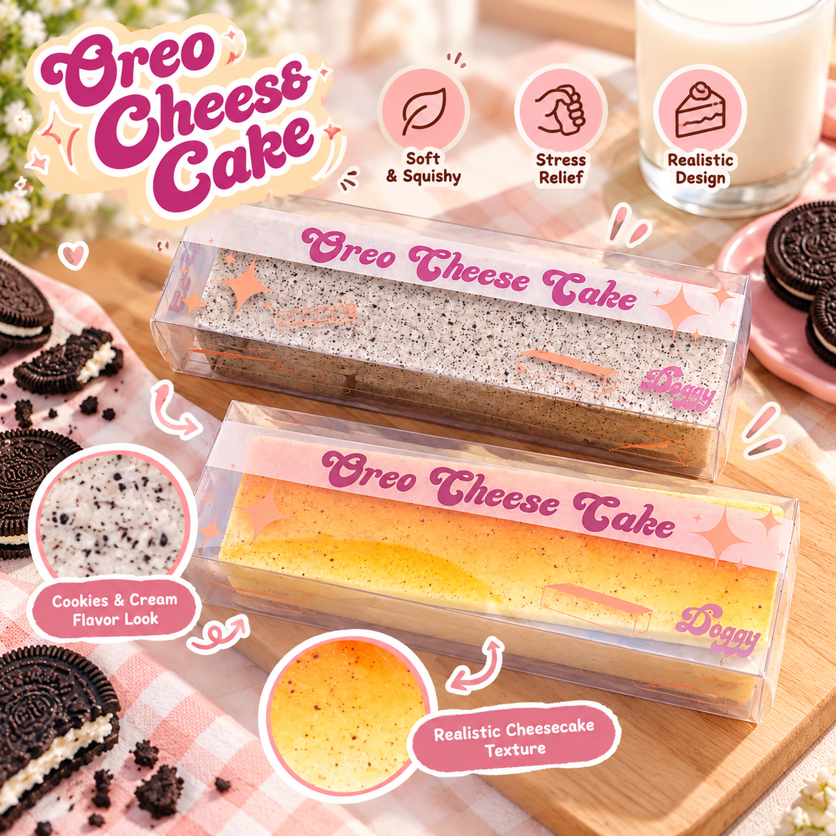 Cheesecake Squishy Toy