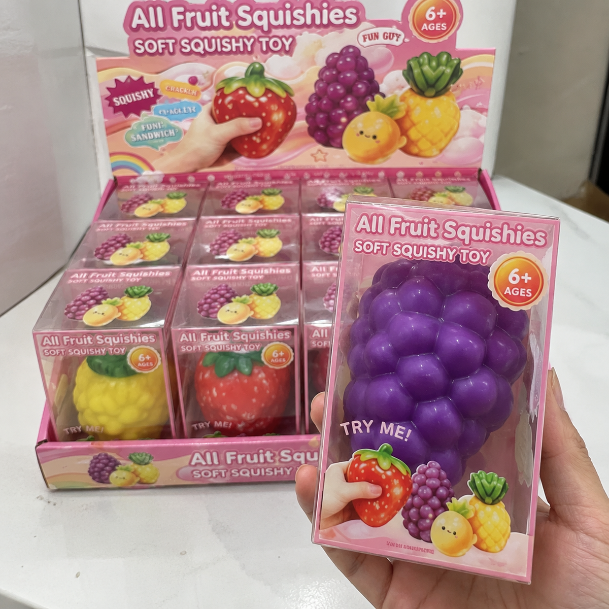 Crackly Fruit Squishy Toy