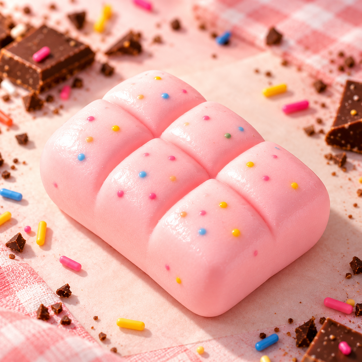 Crispy Choco Squishy Toy – Sprinkle Filled Chocolate Bar