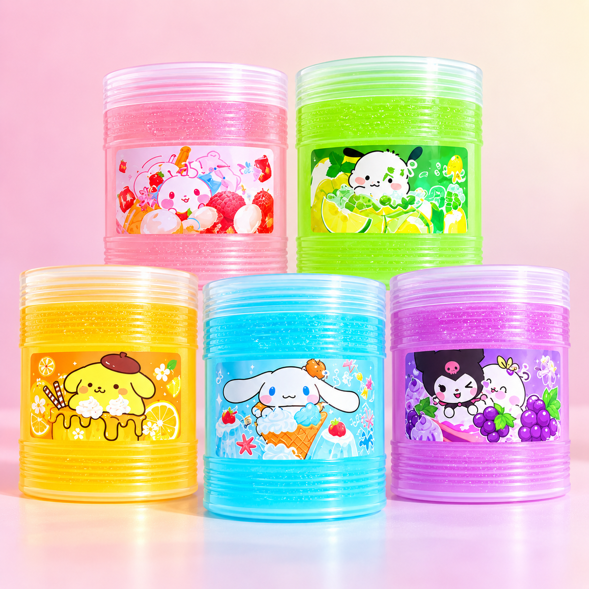 Colorful Fruit Jelly Slime
