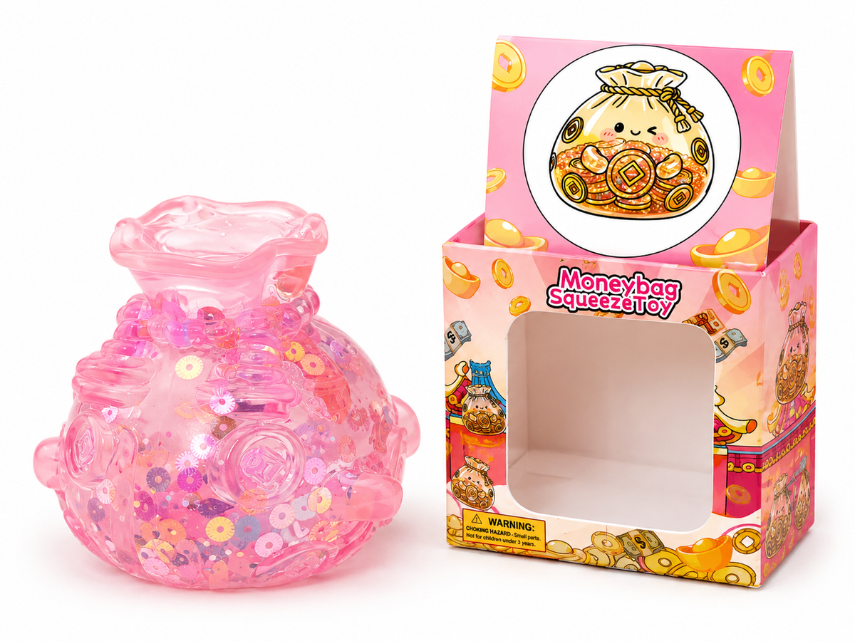 Glitter Money Bag Squishy Toy