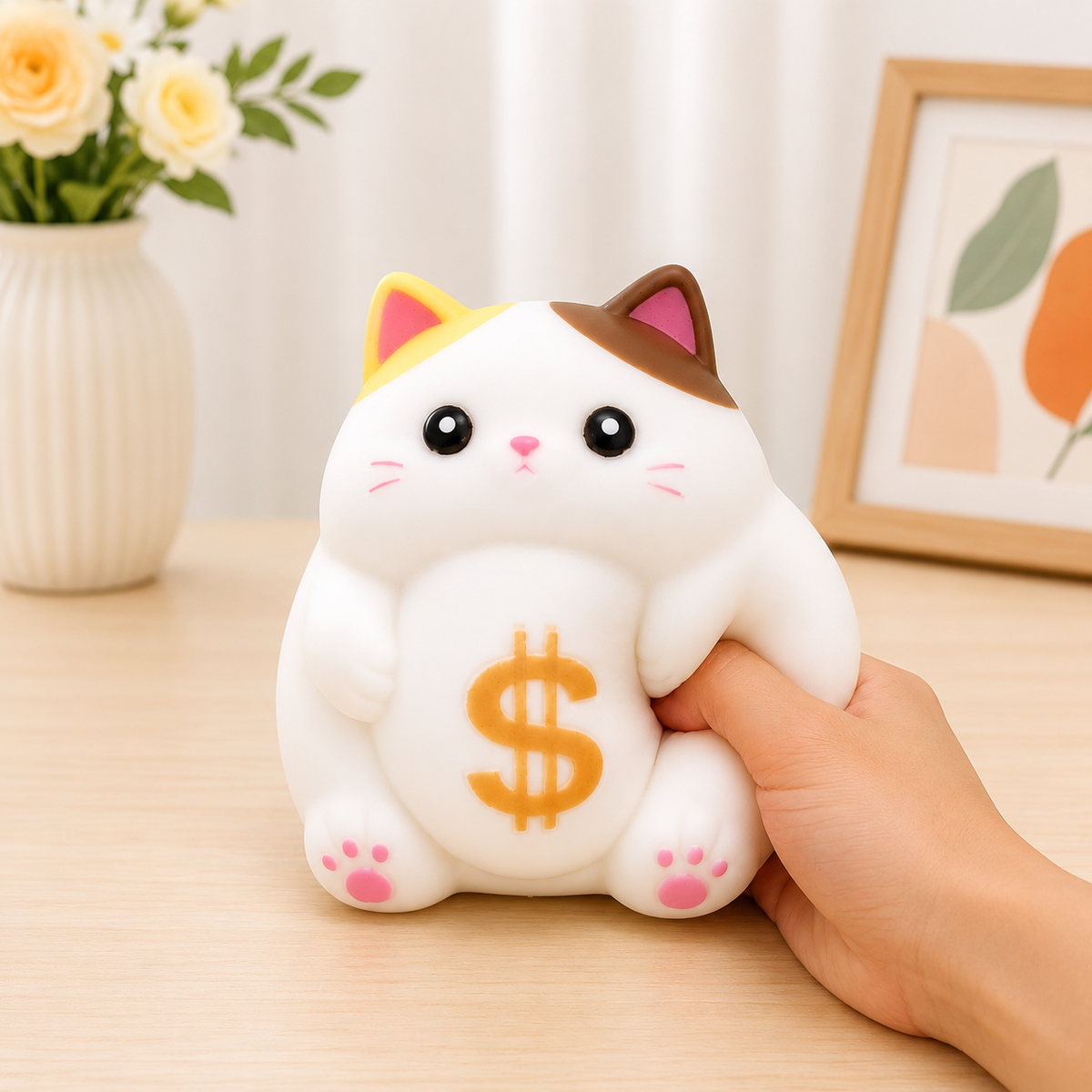 Money Cat Squishy Stress Relief Toy