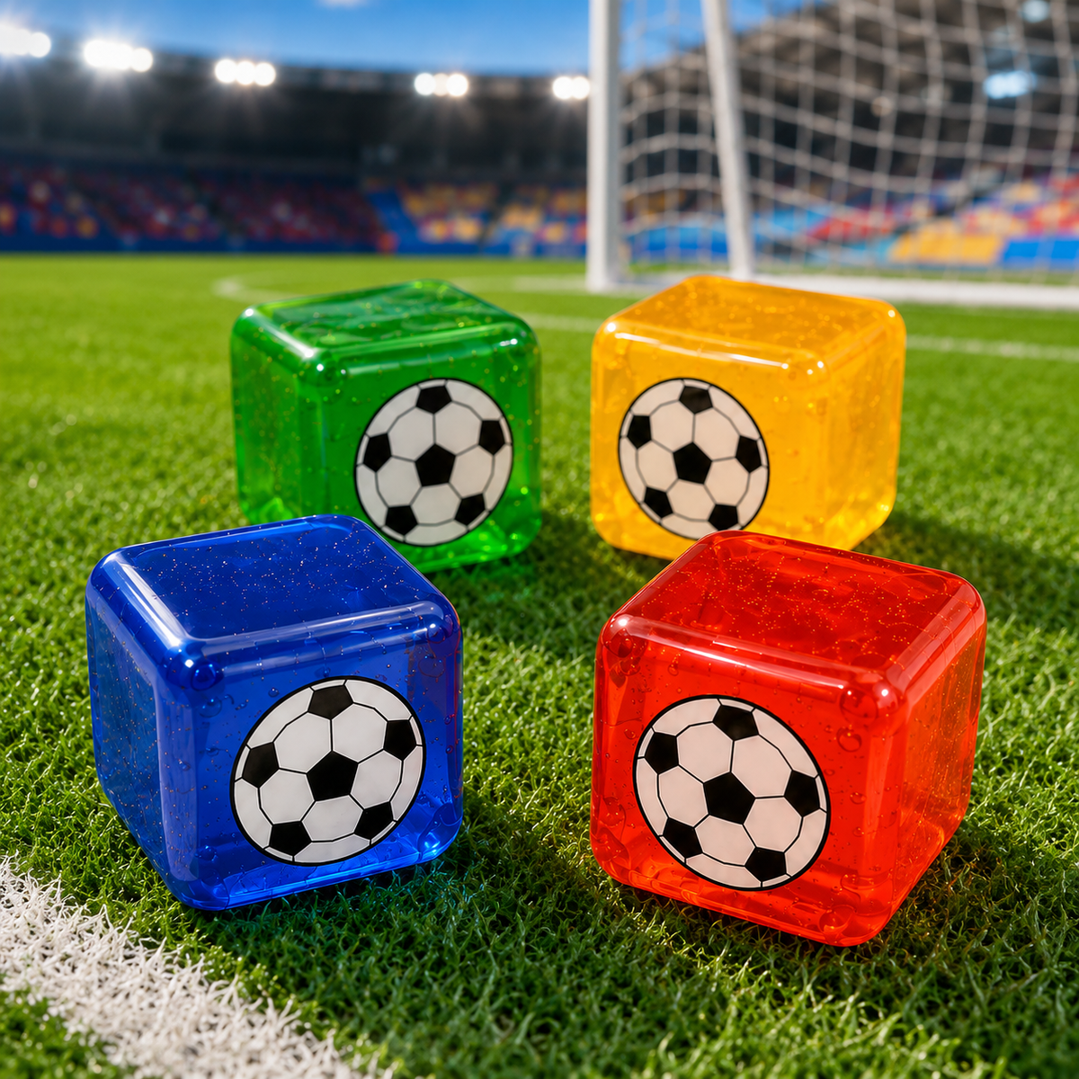 Square Football Squishy Cube