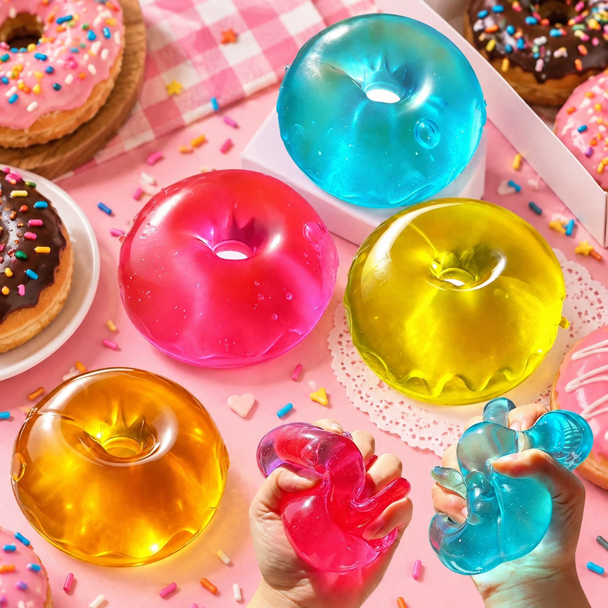 Jelly Squeeze Donut Sensory Toy