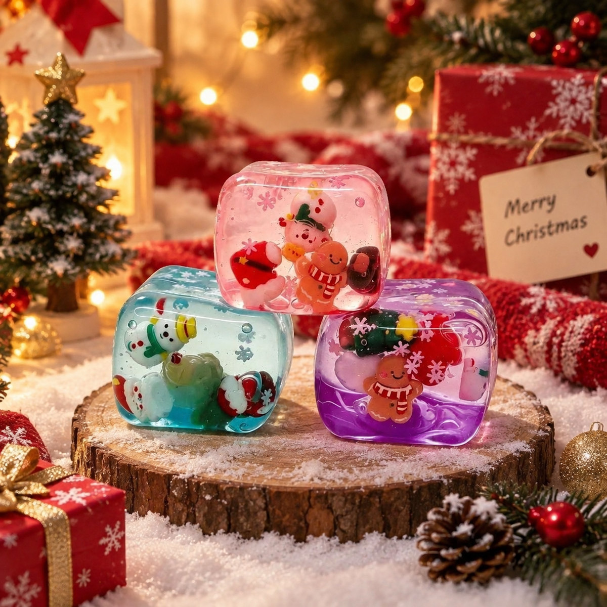 Christmas Nice Cube Slow Rise Squishy