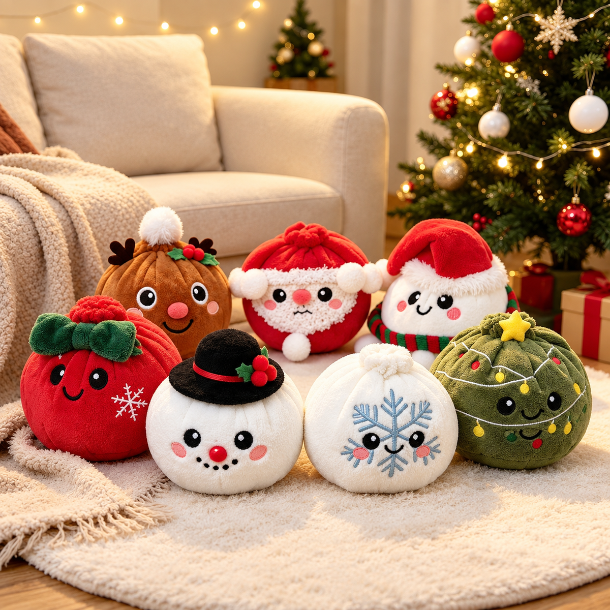 Festive Holiday Squeeze Plushy