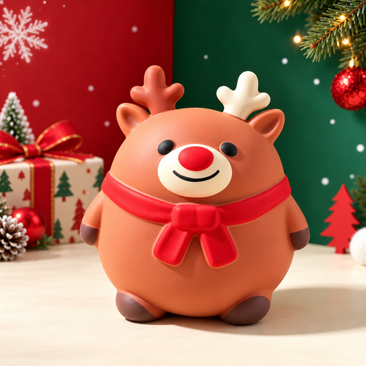 Festive Reindeer Squishy Toy