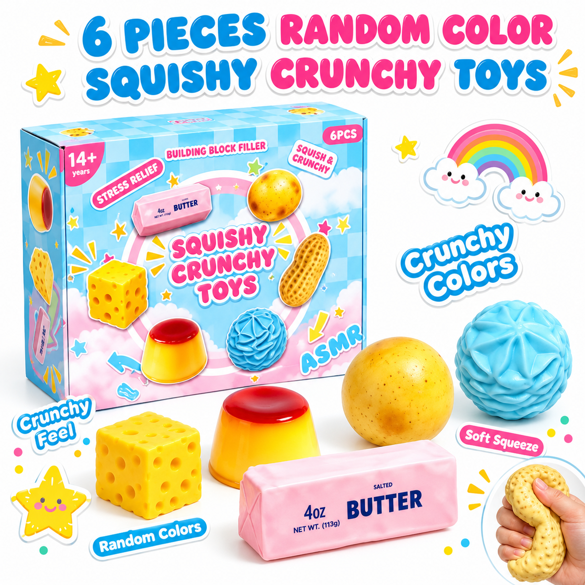 Crunchy Sensory Fidget Toys