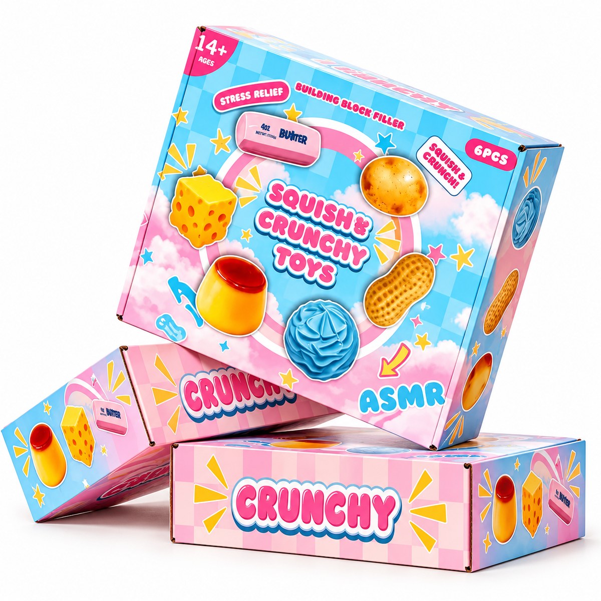 Crunchy Sensory Fidget Toys