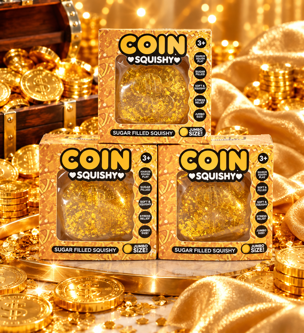 Gold Coin Squishy Toy