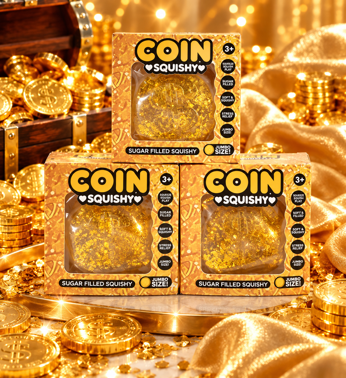 Gold Coin Squishy Toy