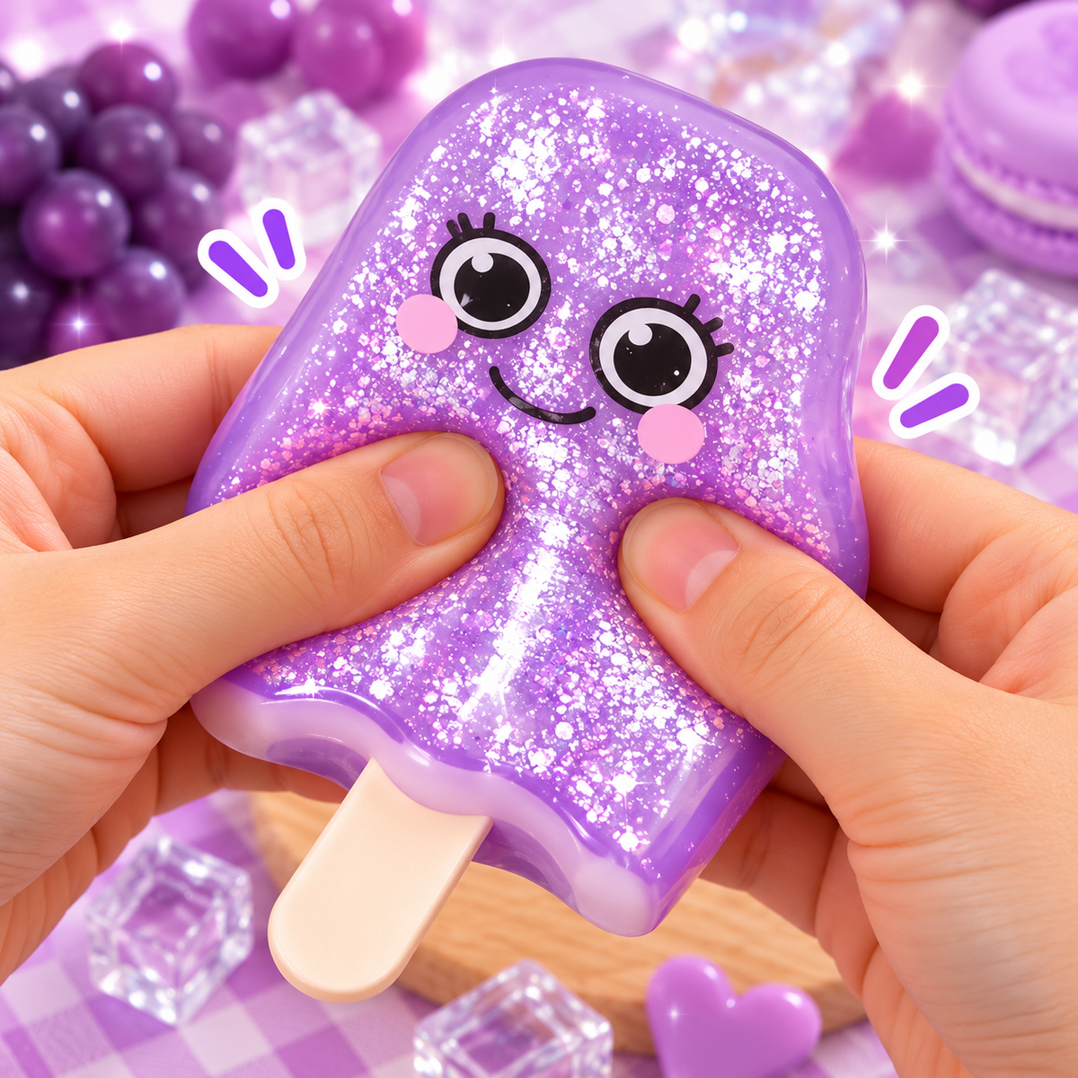 Glitter Popsicle Squishy Toy