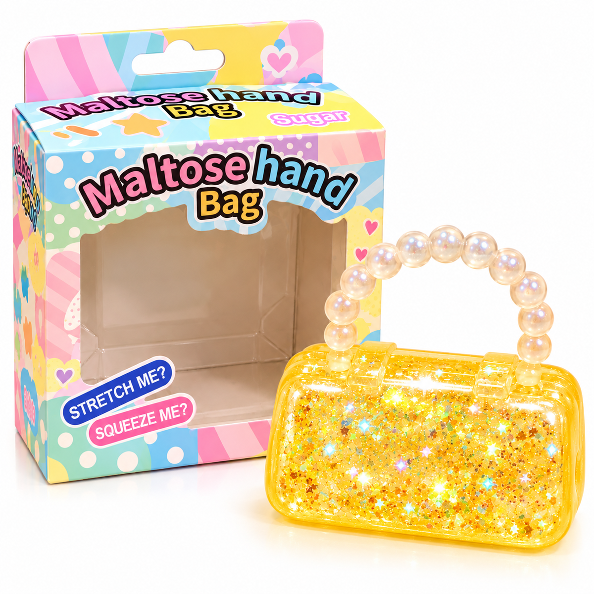 Glitter Handbag Squishy Toy
