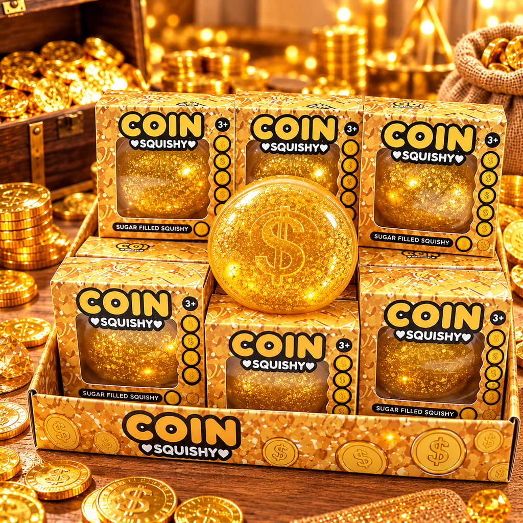 Gold Coin Squishy Toy