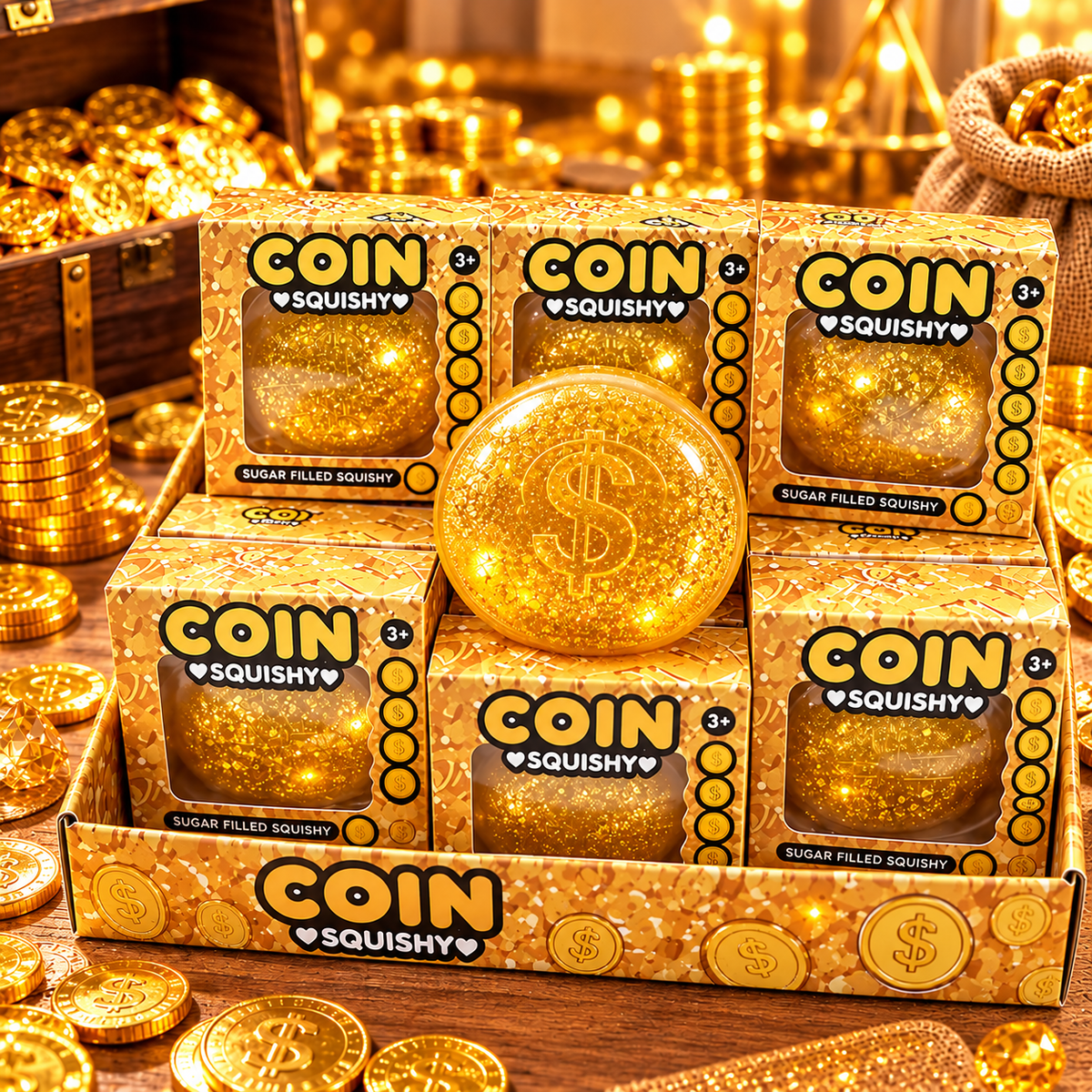 Gold Coin Squishy Toy