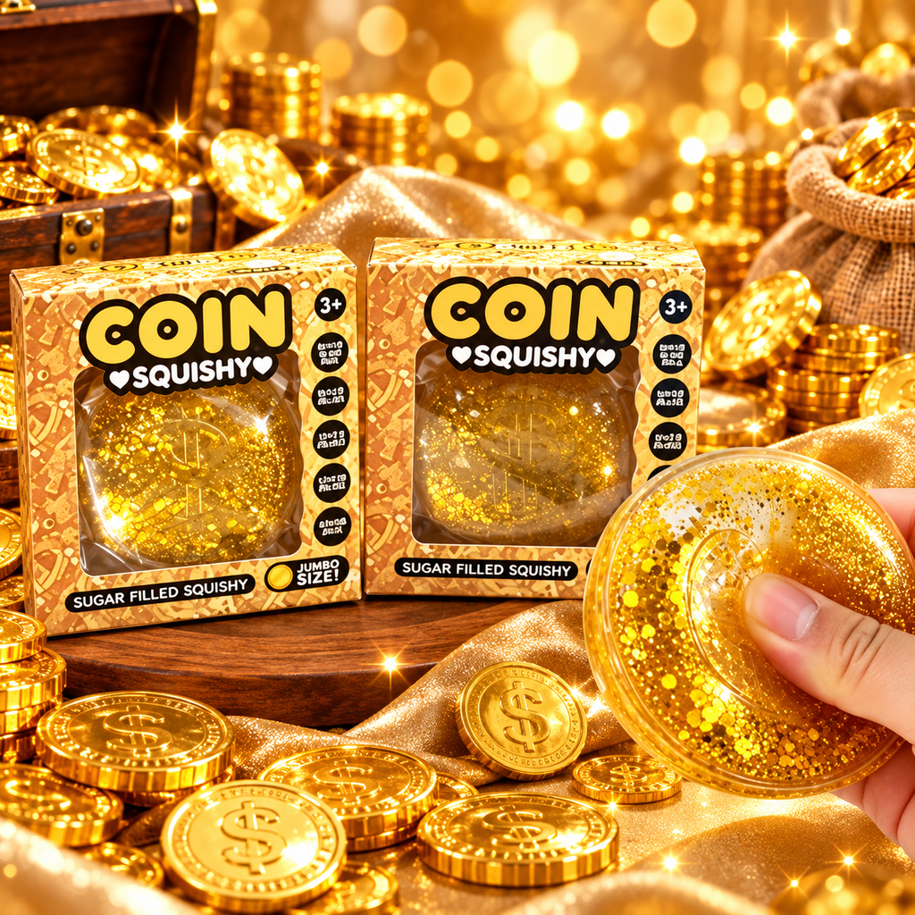 Gold Coin Squishy Toy