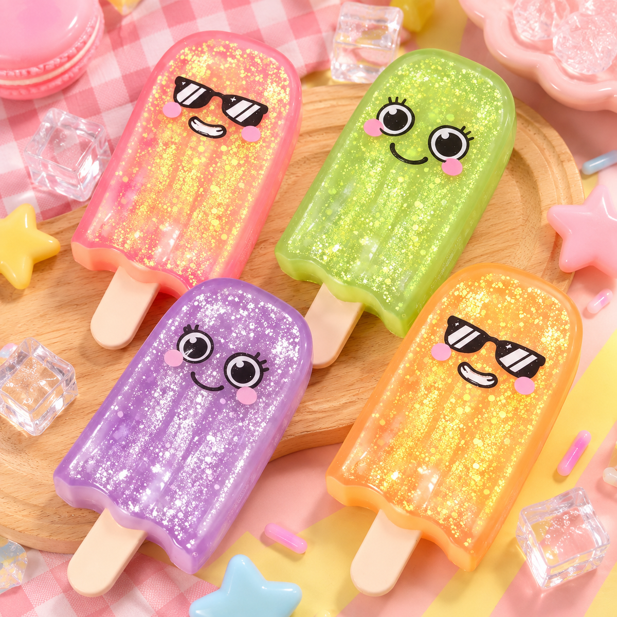 Glitter Popsicle Squishy Toy