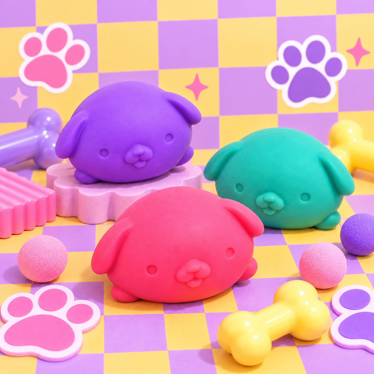 Cute Round Dog Squishy Toy