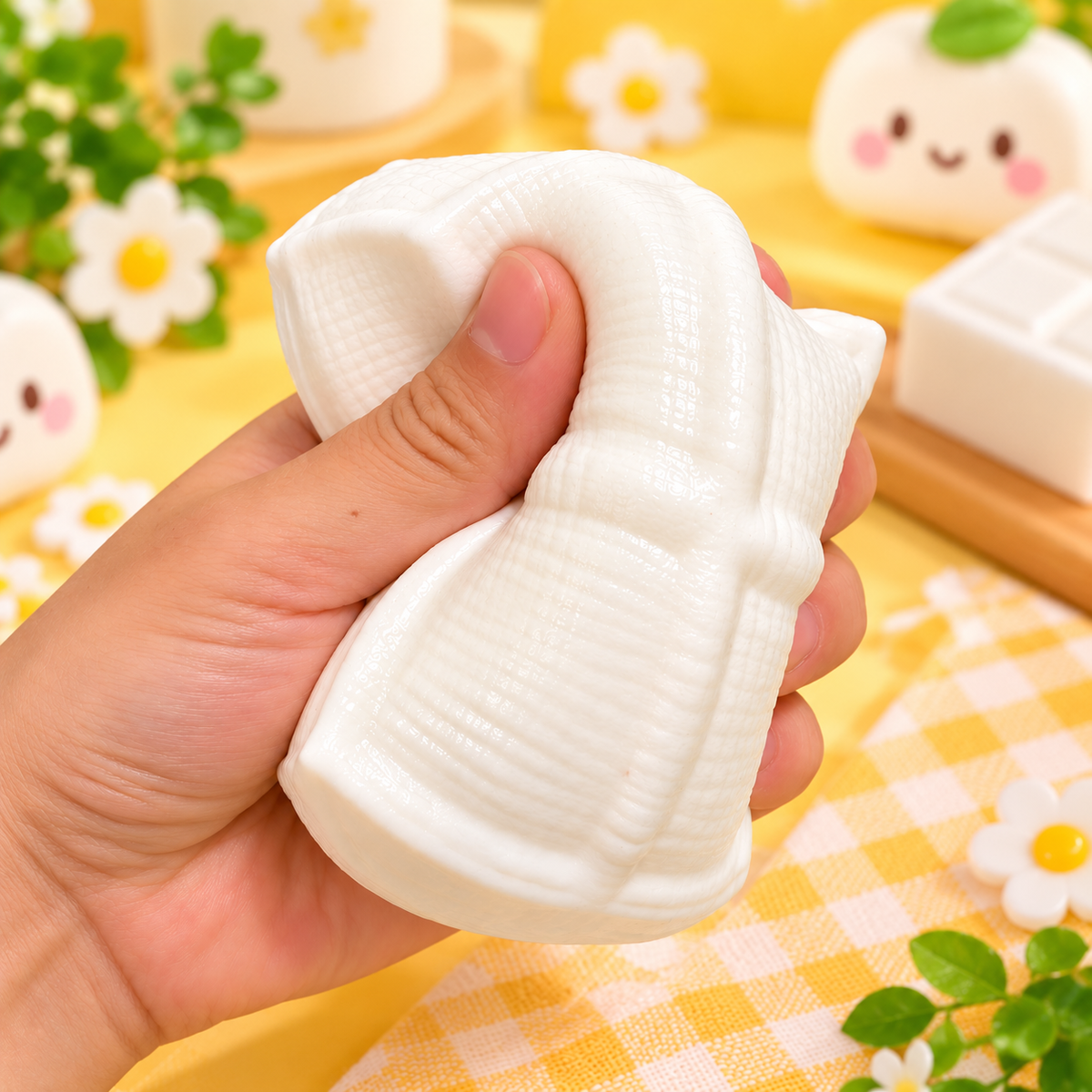 Tofu Block Squishy Toy