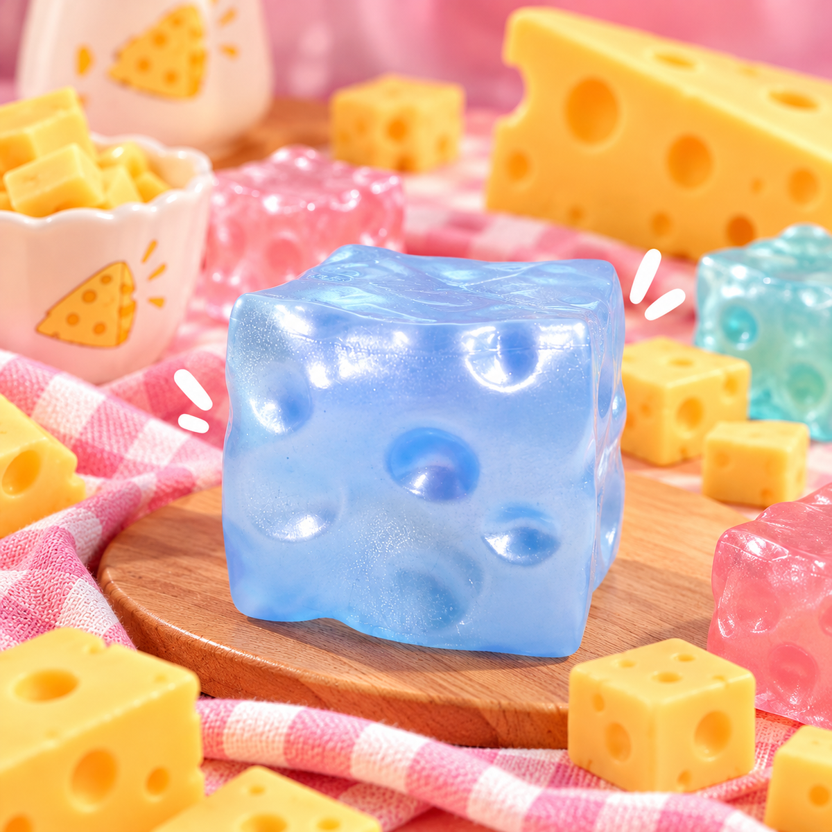 Coconut Oil Jelly Cheese Squishy Toy