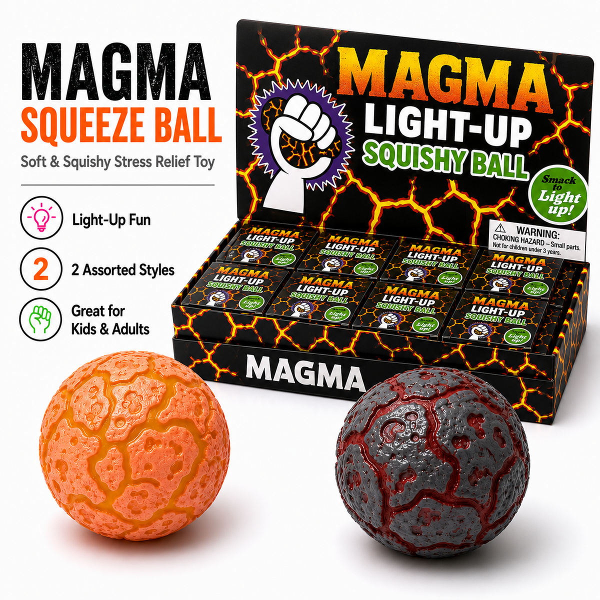 Magma Light-Up Squishy Ball