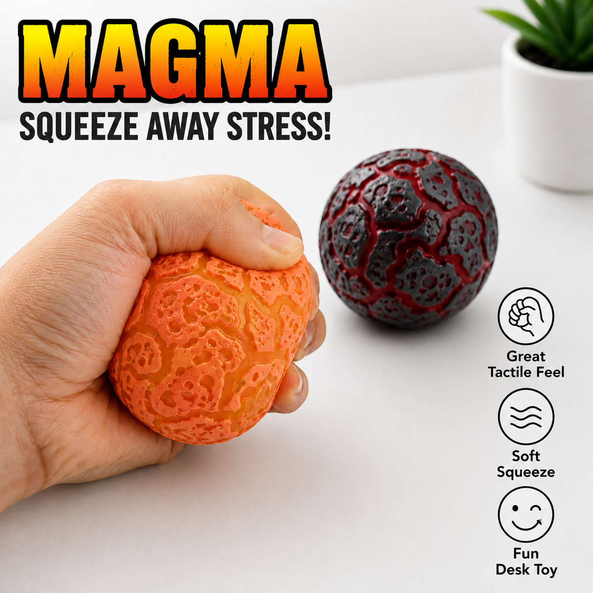 Magma Light-Up Squishy Ball